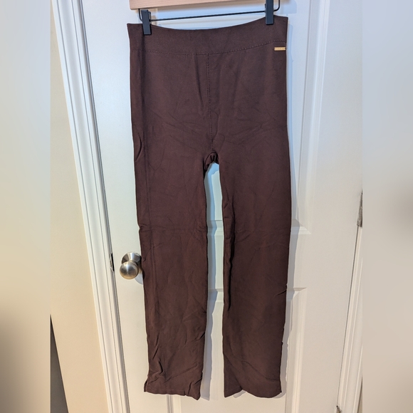 Fabletics Pants - Fabletics Chocolate Brown Flare Leggings